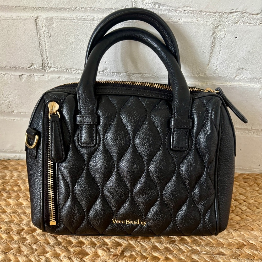 Vera Bradley Black Quilted Handbag